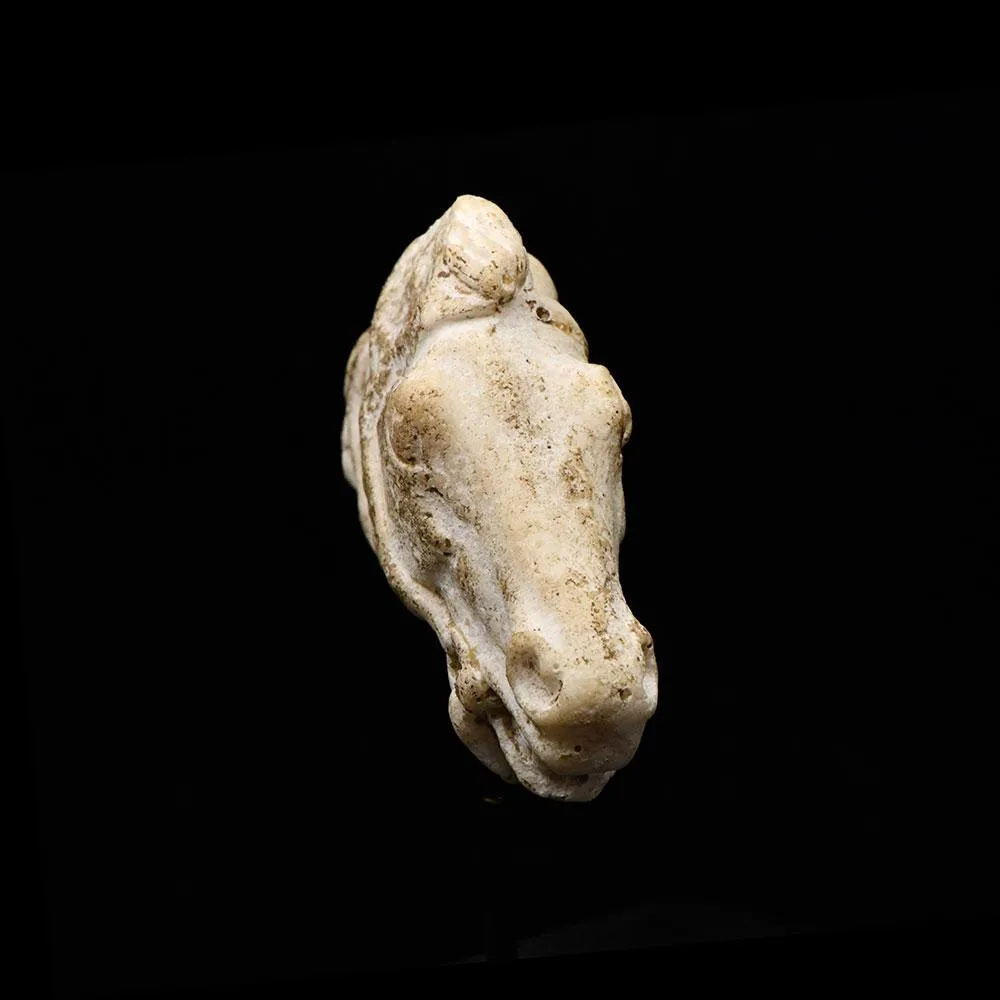 A Roman Limestone Head of a Horse, Roman Imperial Period, ca. 1st - 2nd century CE