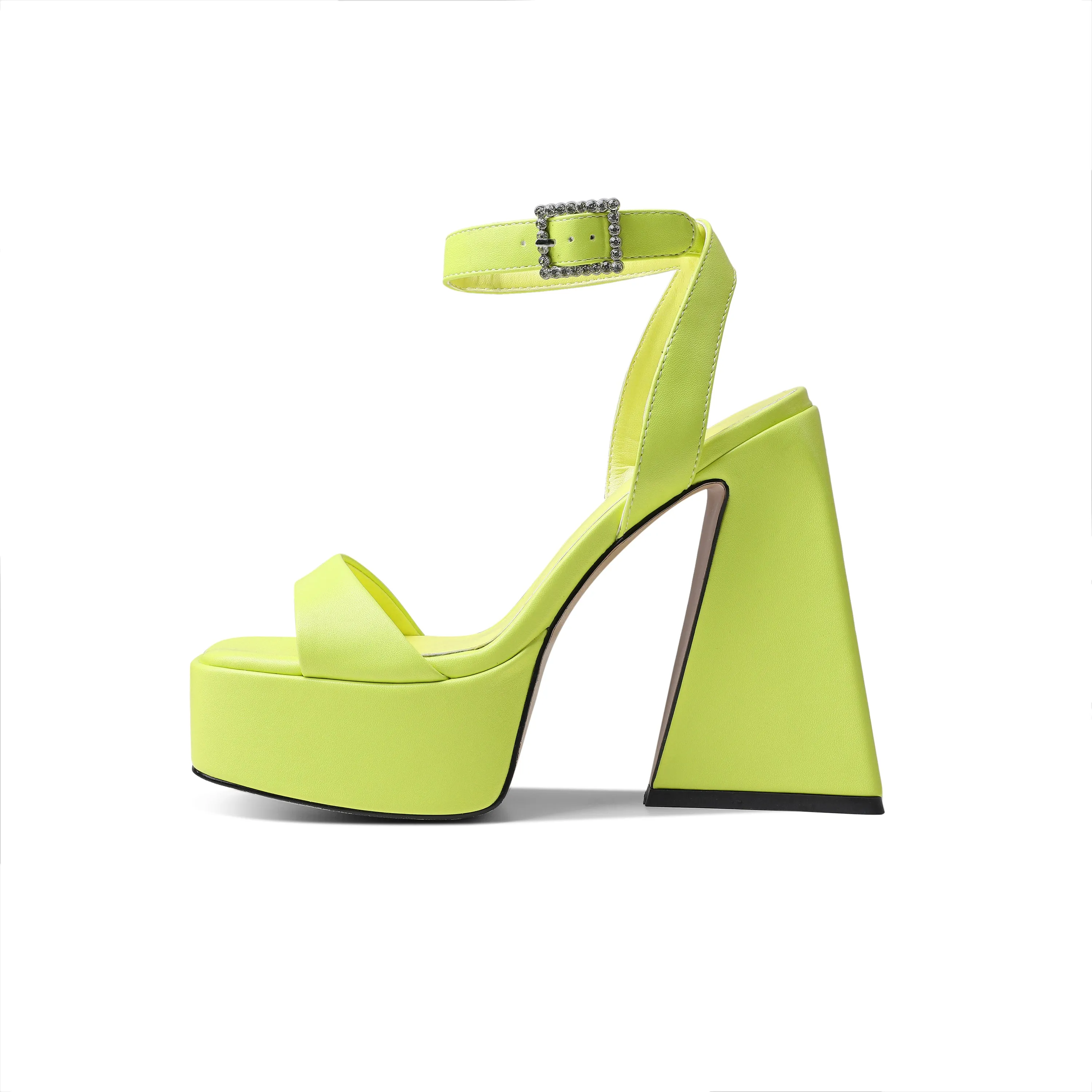 Ankle Strap Summer Sandals 2022 Women Chunky High Heels