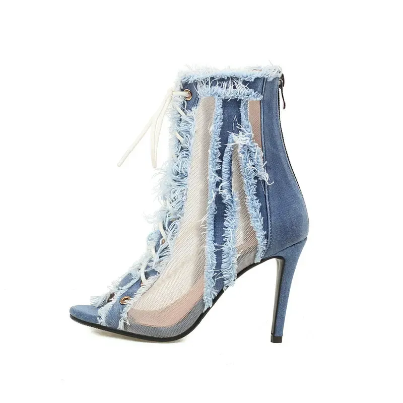 Annabelle Denim High Heels