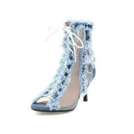 Annabelle Denim High Heels