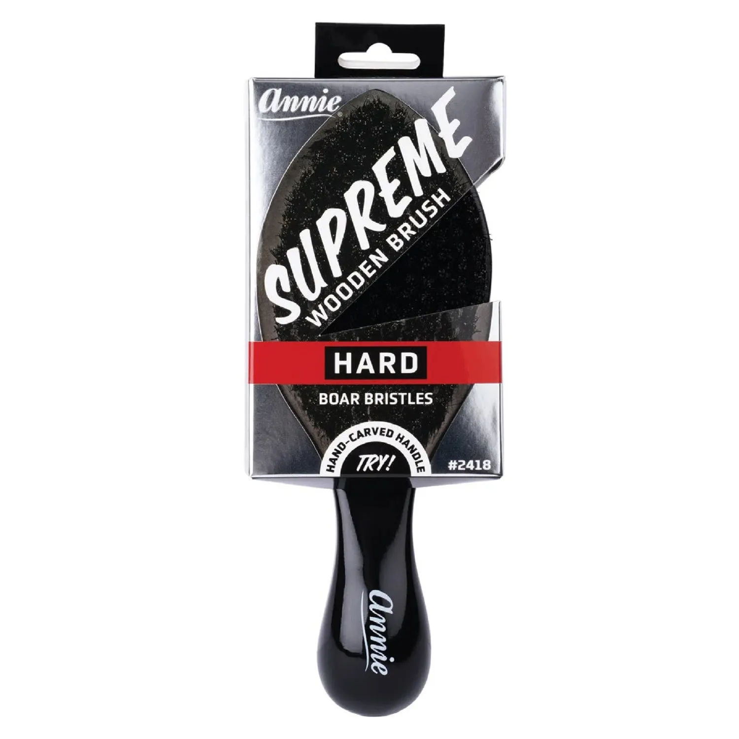 Annie Supreme Club Brush Hard Boar Bristles