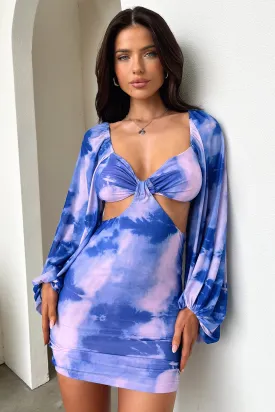 Ashna Dress - Blue/Purple