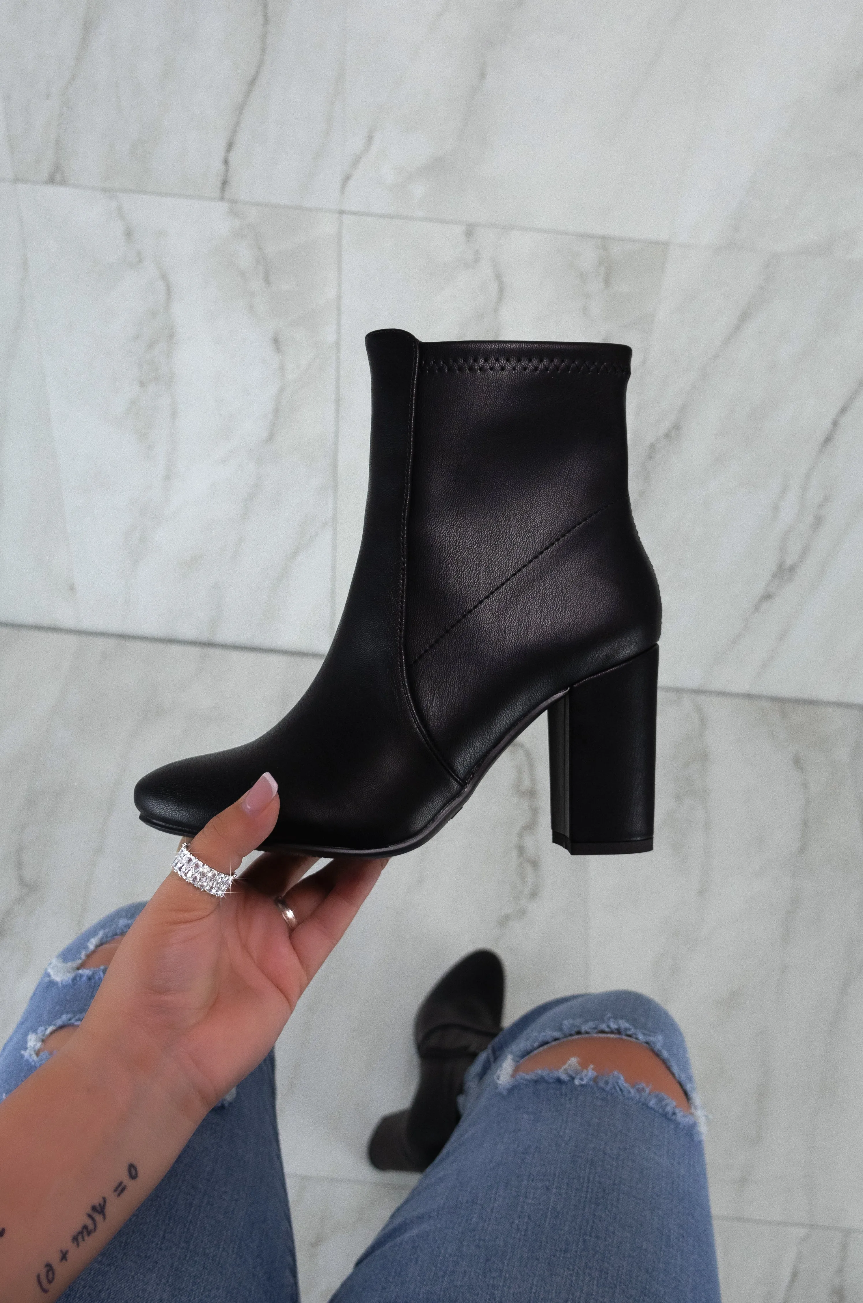 Aster - Block Heeled Ankle Boots For Women