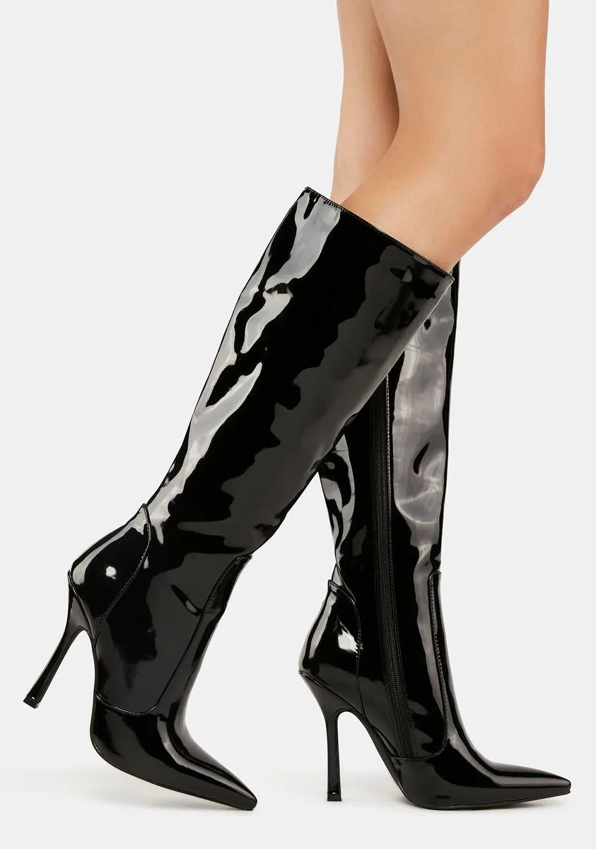 Blushing Stiletto Boots