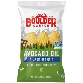 Boulder Canyon Avocado Oil Classic Sea Salt Kettle Style Potato Chips (150g)