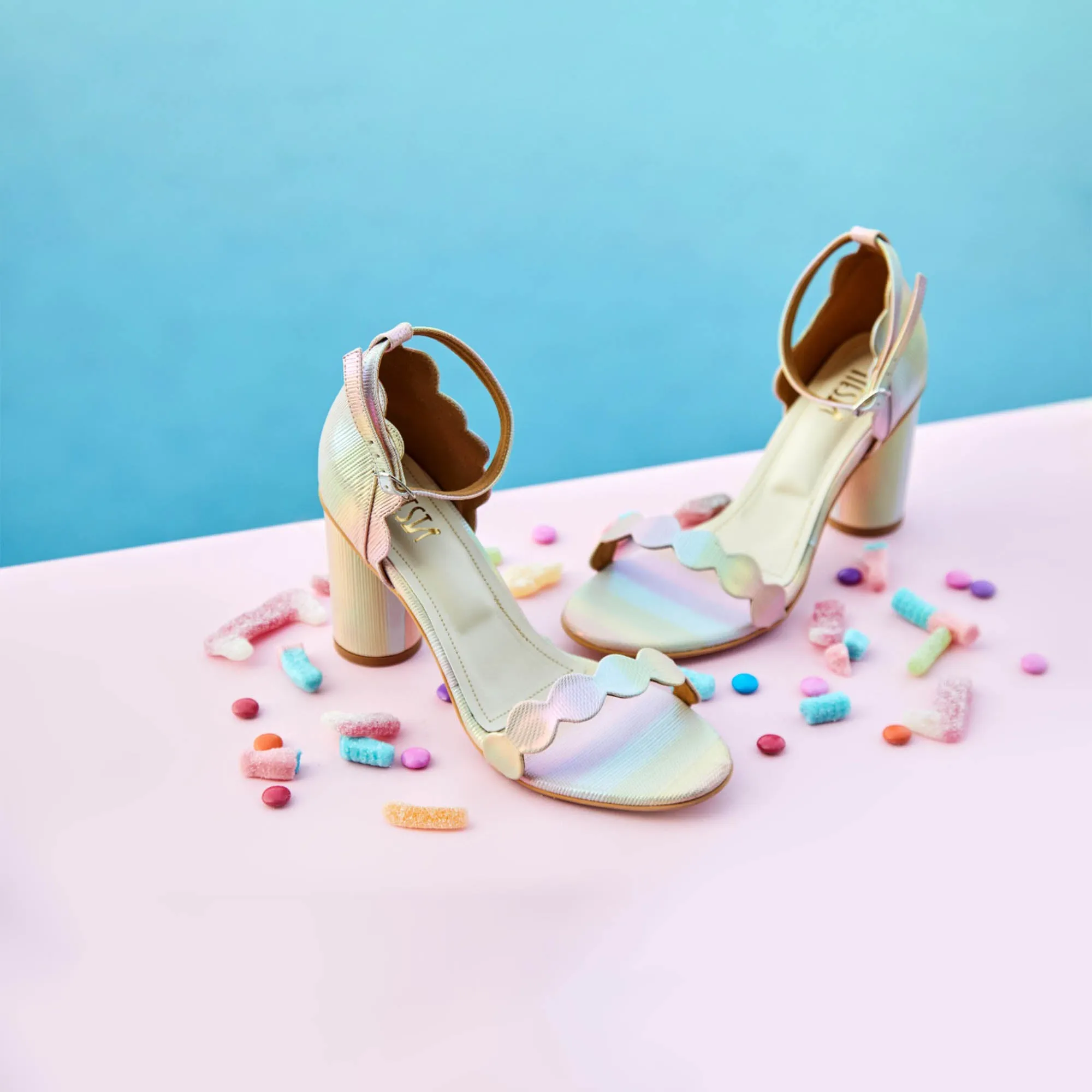 Bubblegum Block Heels - Sugar Rush