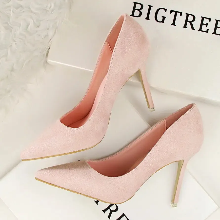 Classic Suede Pointed-Toe Stilettos