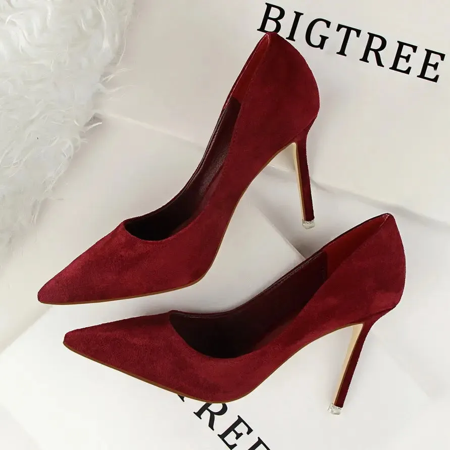 Classic Suede Pointed-Toe Stilettos