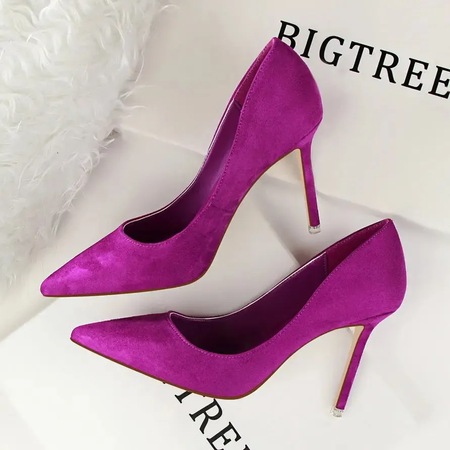 Classic Suede Pointed-Toe Stilettos