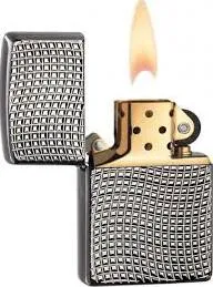 Cross Wave Ridge Zippo Lighter