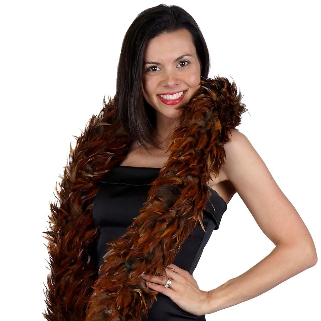 Furnace Rooster Feather Boa - Natural