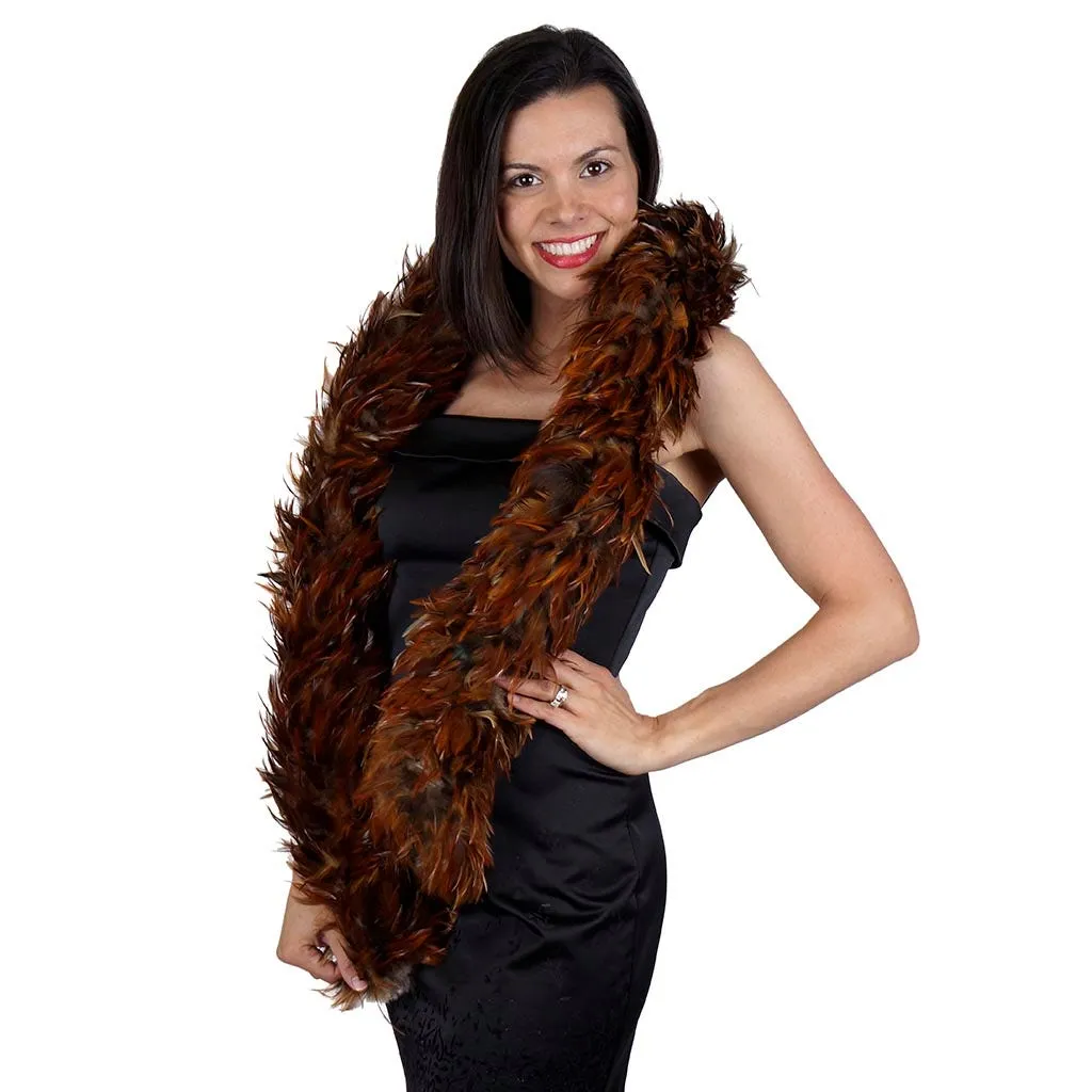 Furnace Rooster Feather Boa - Natural