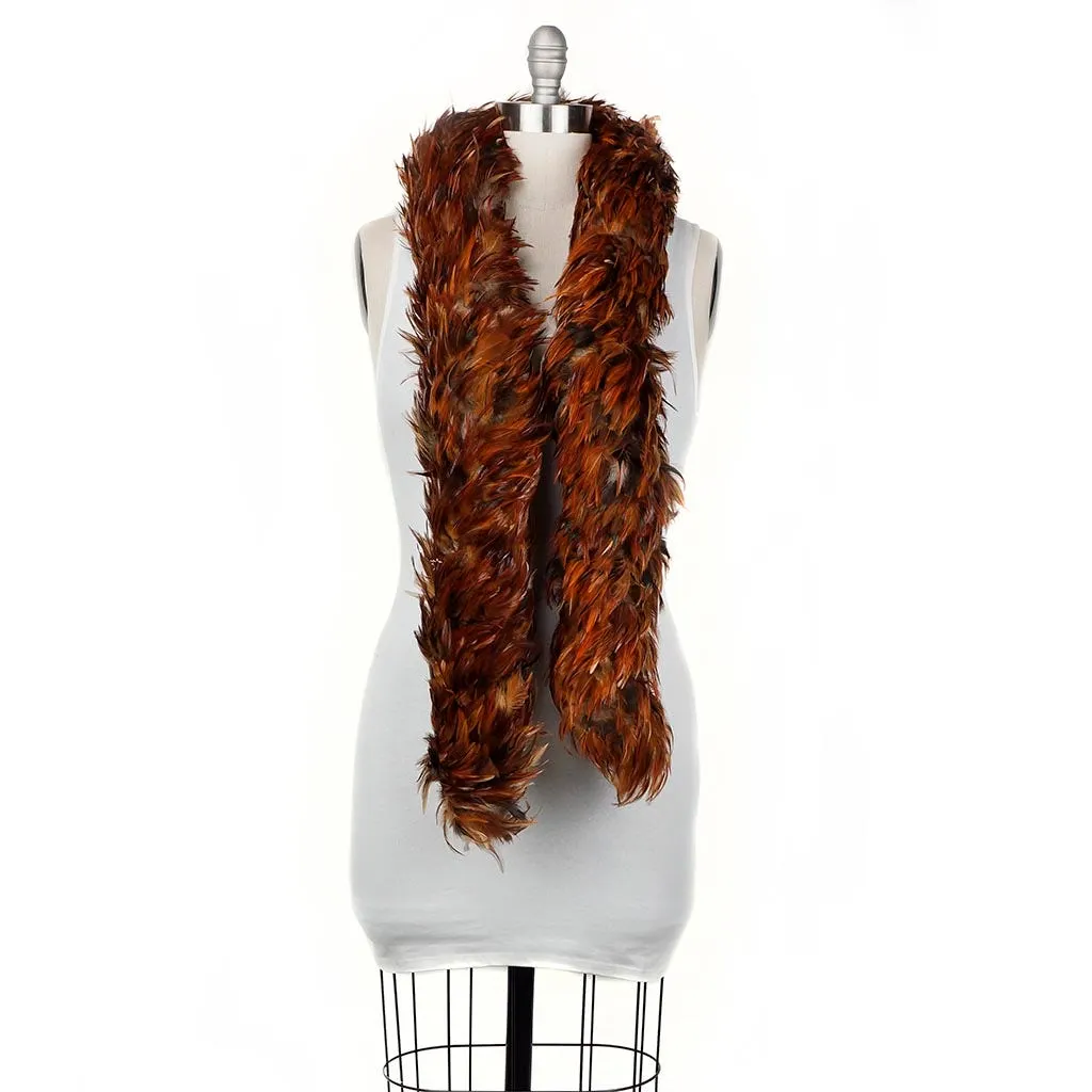 Furnace Rooster Feather Boa - Natural