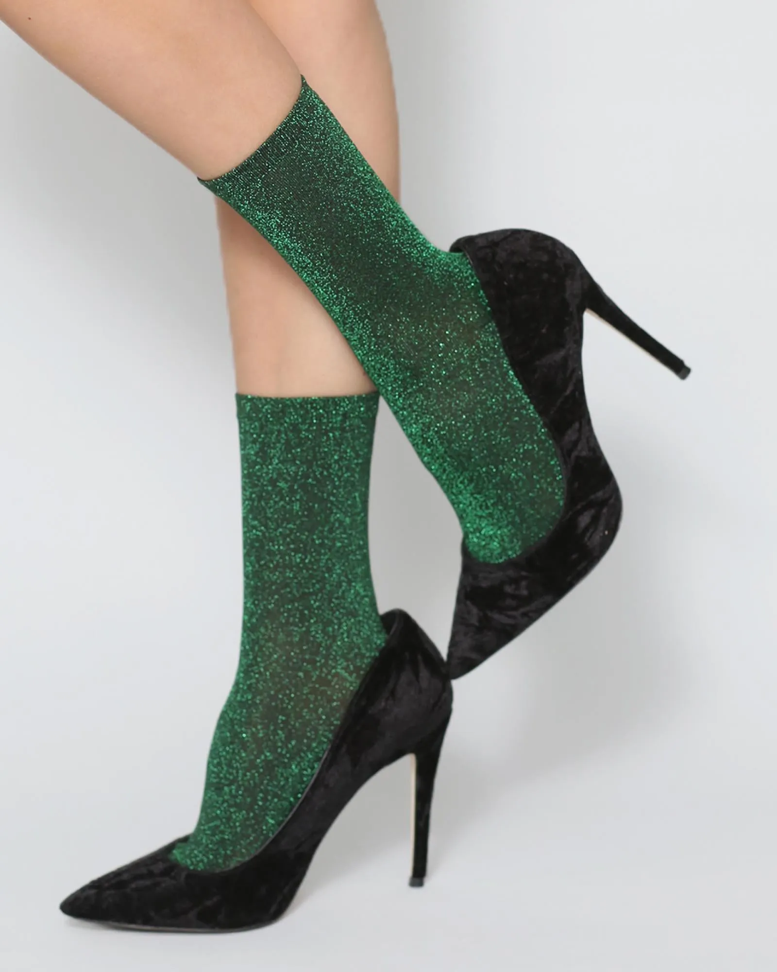 Glitterati Socks - Emerald