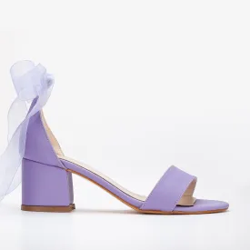 Hera - Lavender Ribbon Heels