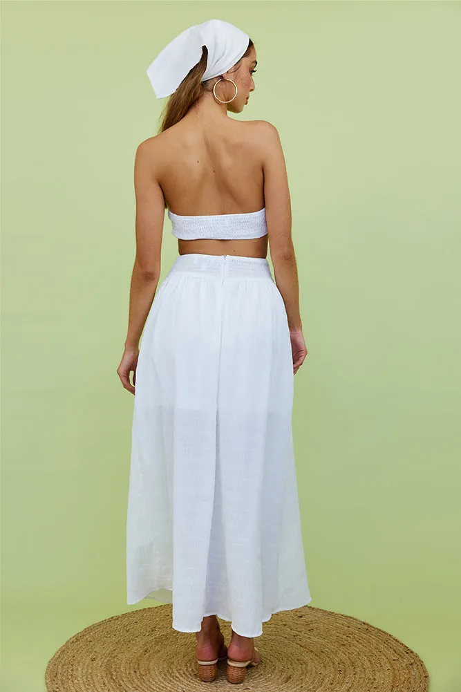 Hundred Years Maxi Skirt White