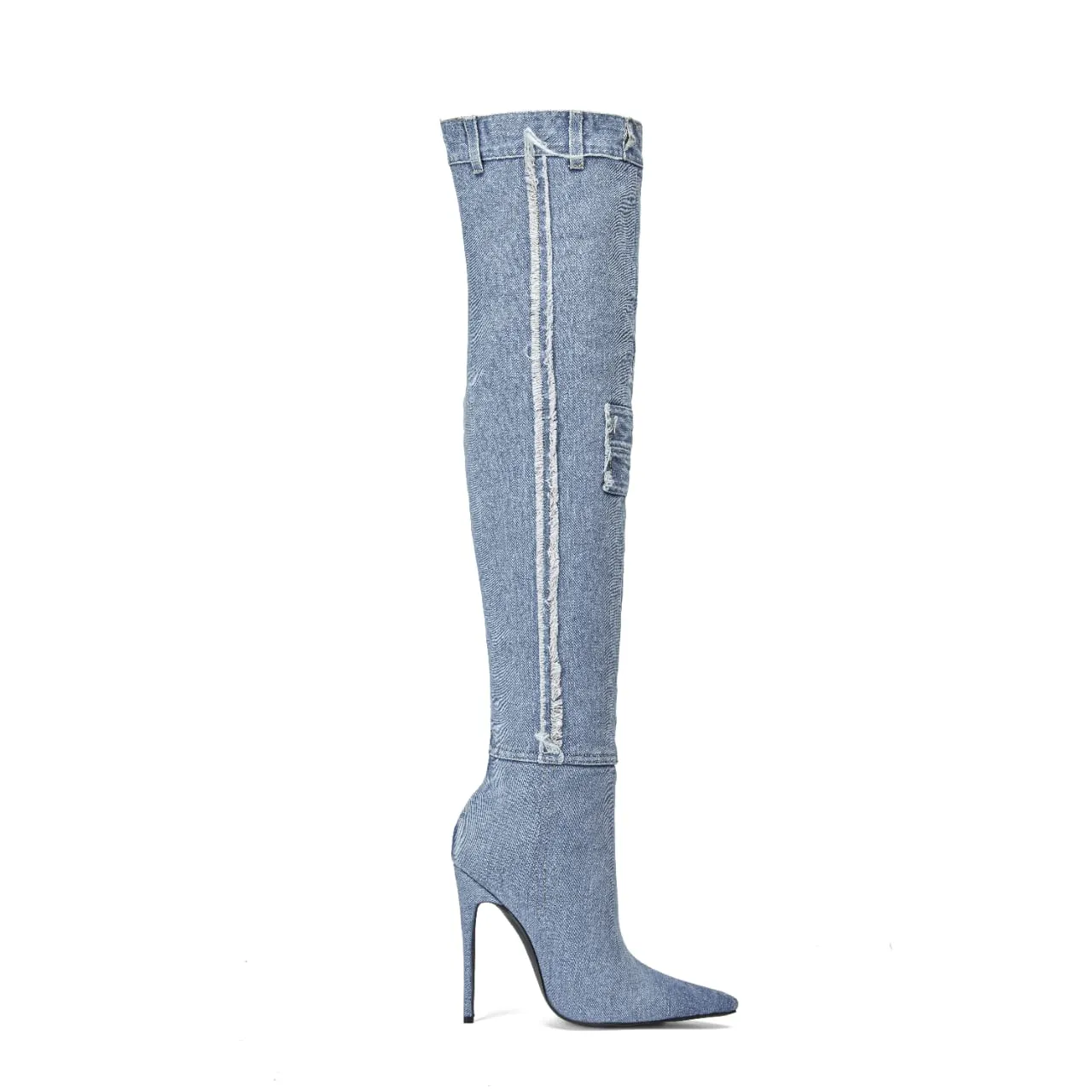 Jackson High Denim Heels