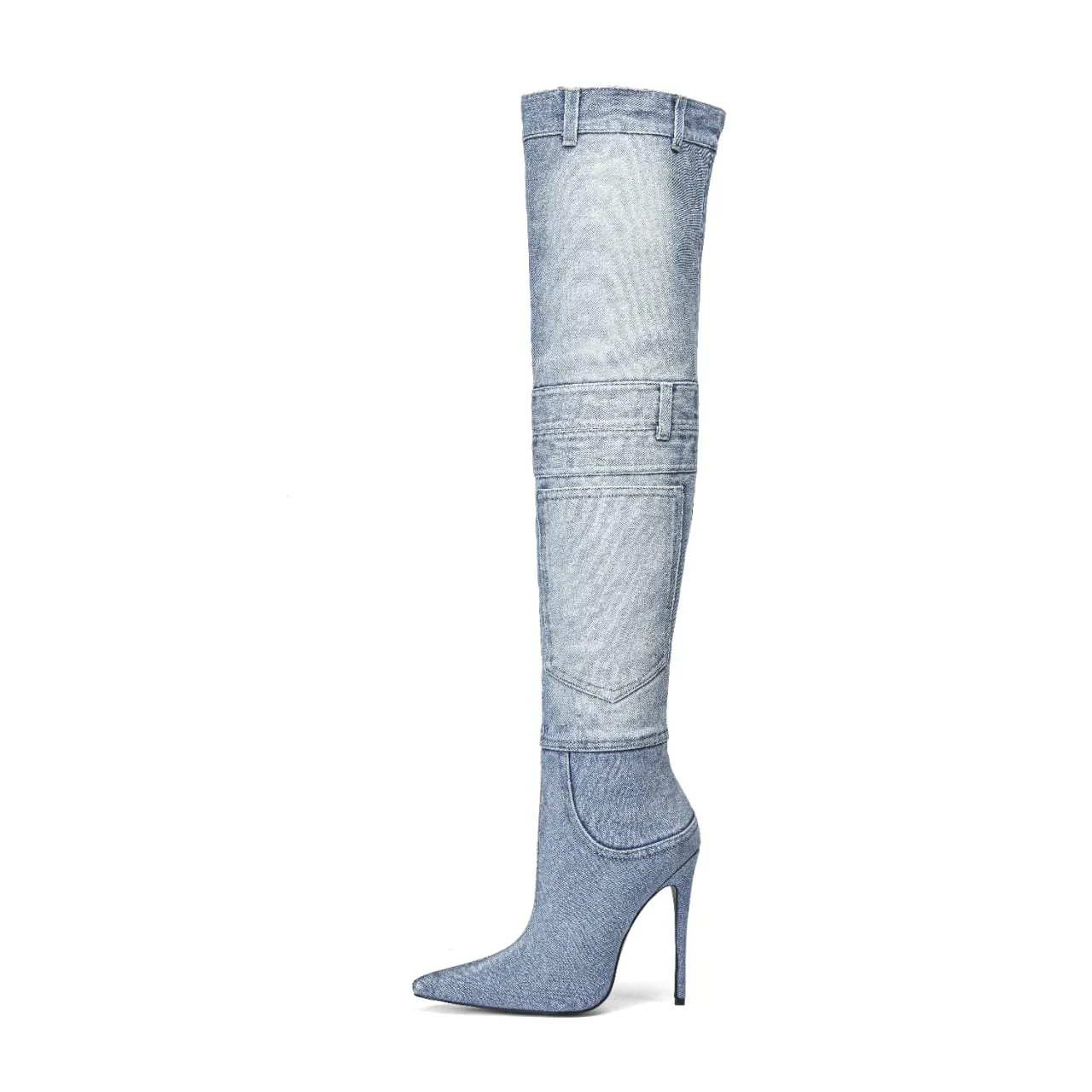 Jackson High Denim Heels