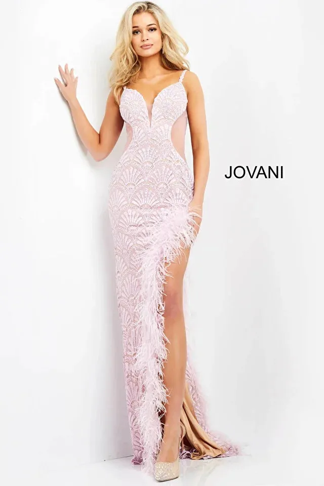 Jovani 06558 Embellished Lace Sweetheart Neckline Dress - Special Occasion