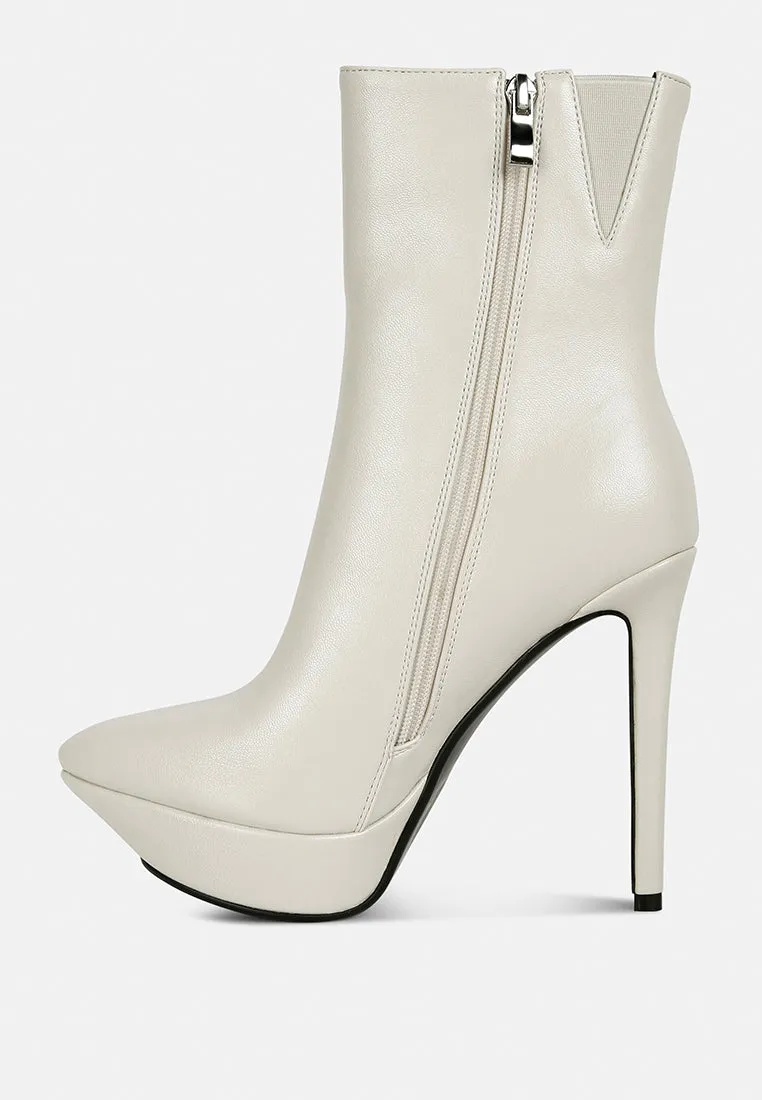 Magna Platform Heels Ankle Boot