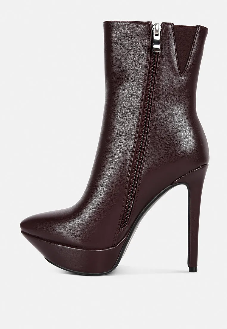 Magna Platform Heels Ankle Boot