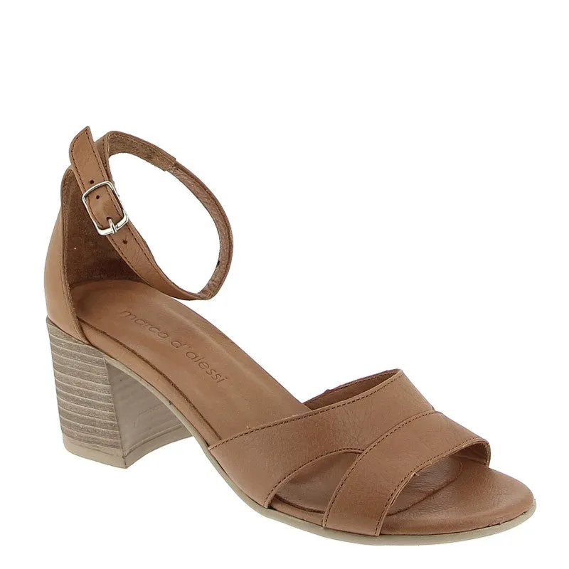 Marco Dalessi A372 Tan Block Heel