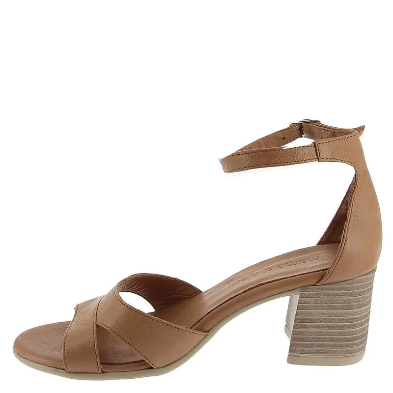 Marco Dalessi A372 Tan Block Heel