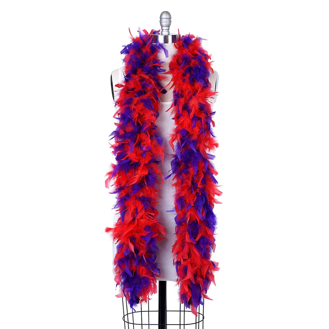 Multicolor Feather Boa - Heavyweight Chandelle