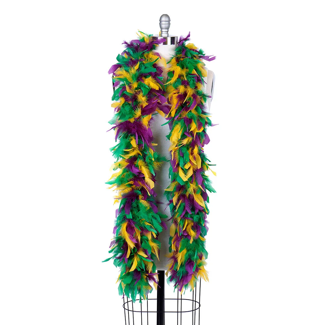 Multicolor Feather Boa - Heavyweight Chandelle