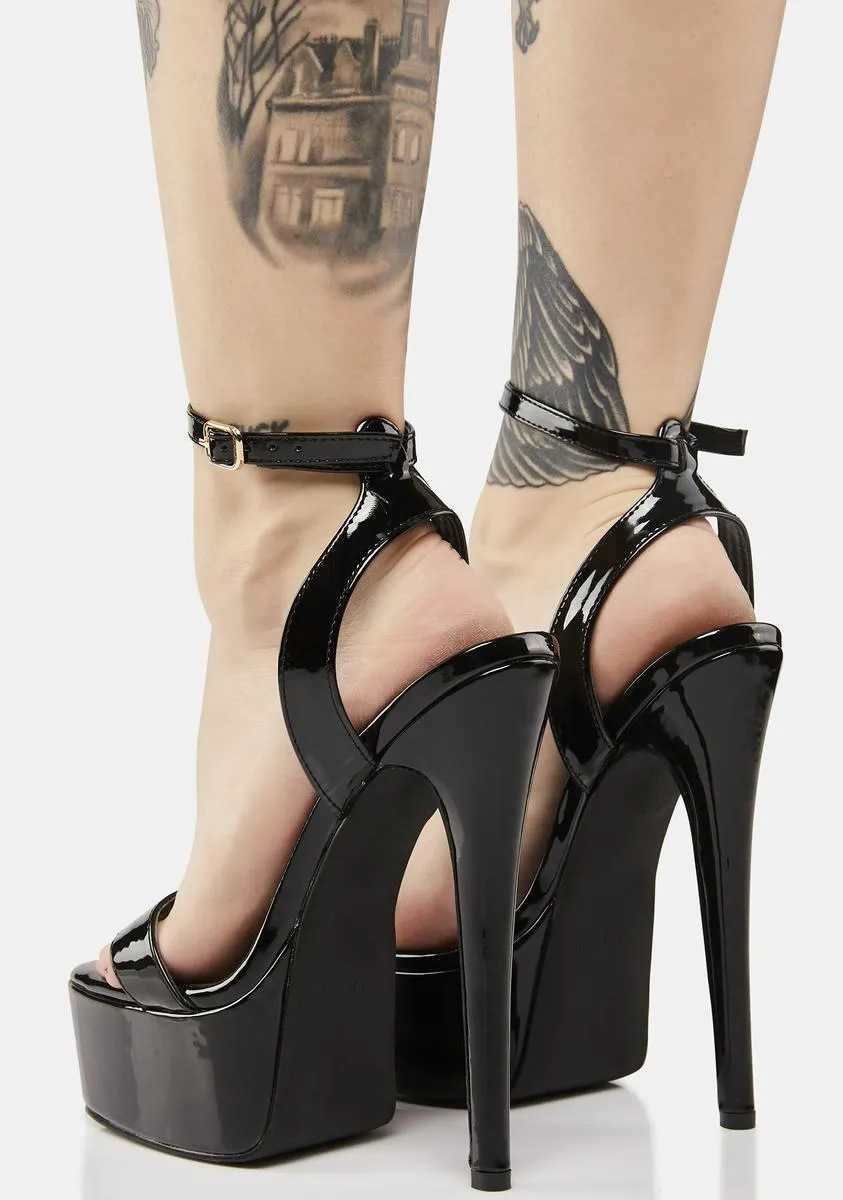 Onyx Platform Heels