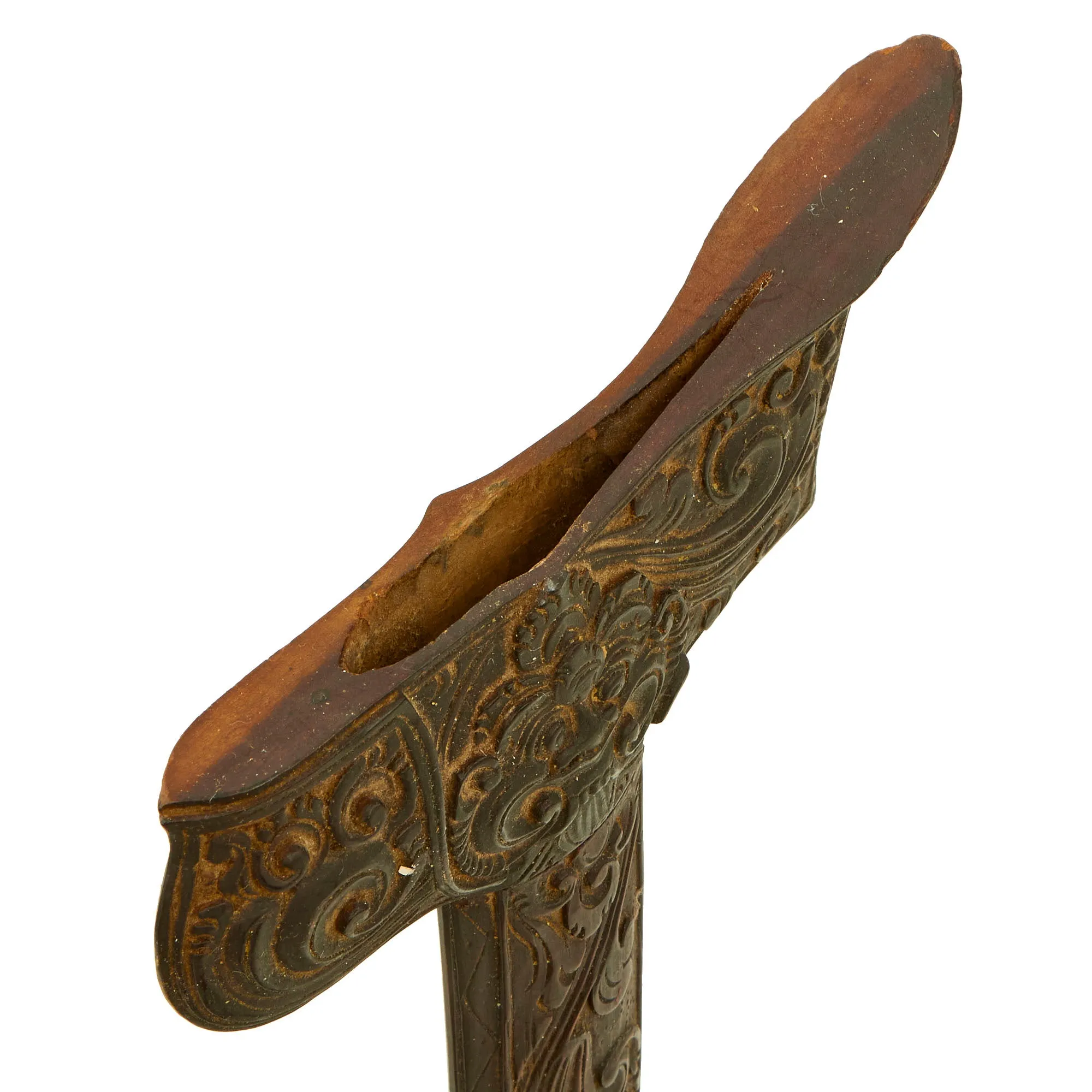 Original 18th Century Balinese Indonesian Kris Dagger With Ornately Carved “Glorious Face” Kirtimukha Motif Scabbard