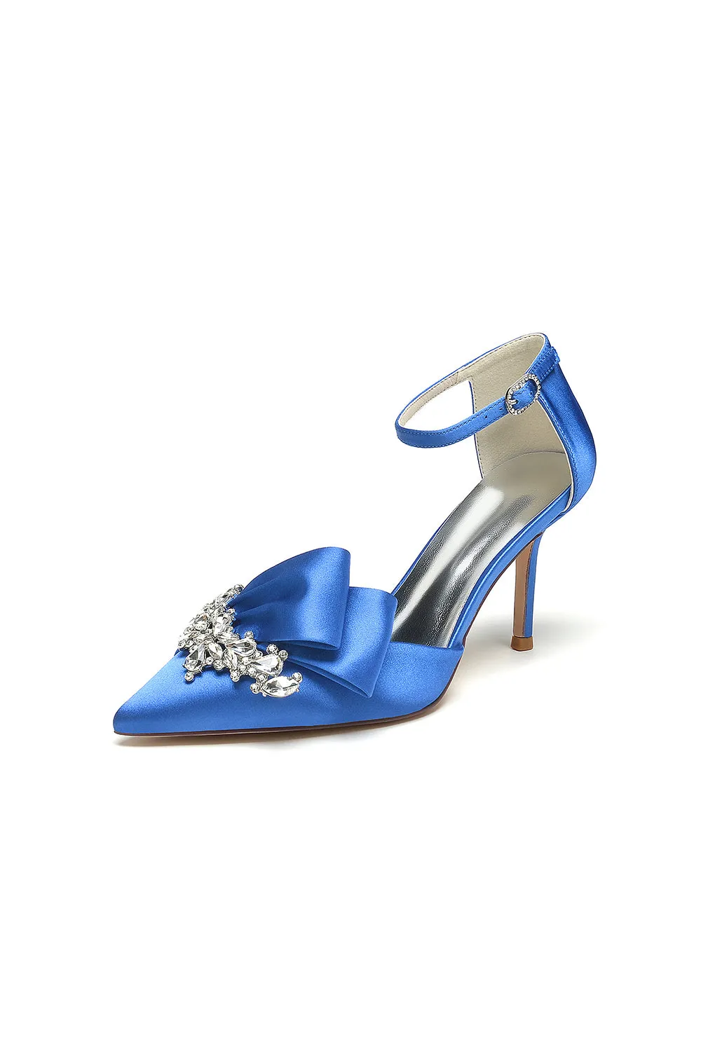 Pointed Toe With Rhinestone Stiletto Heels