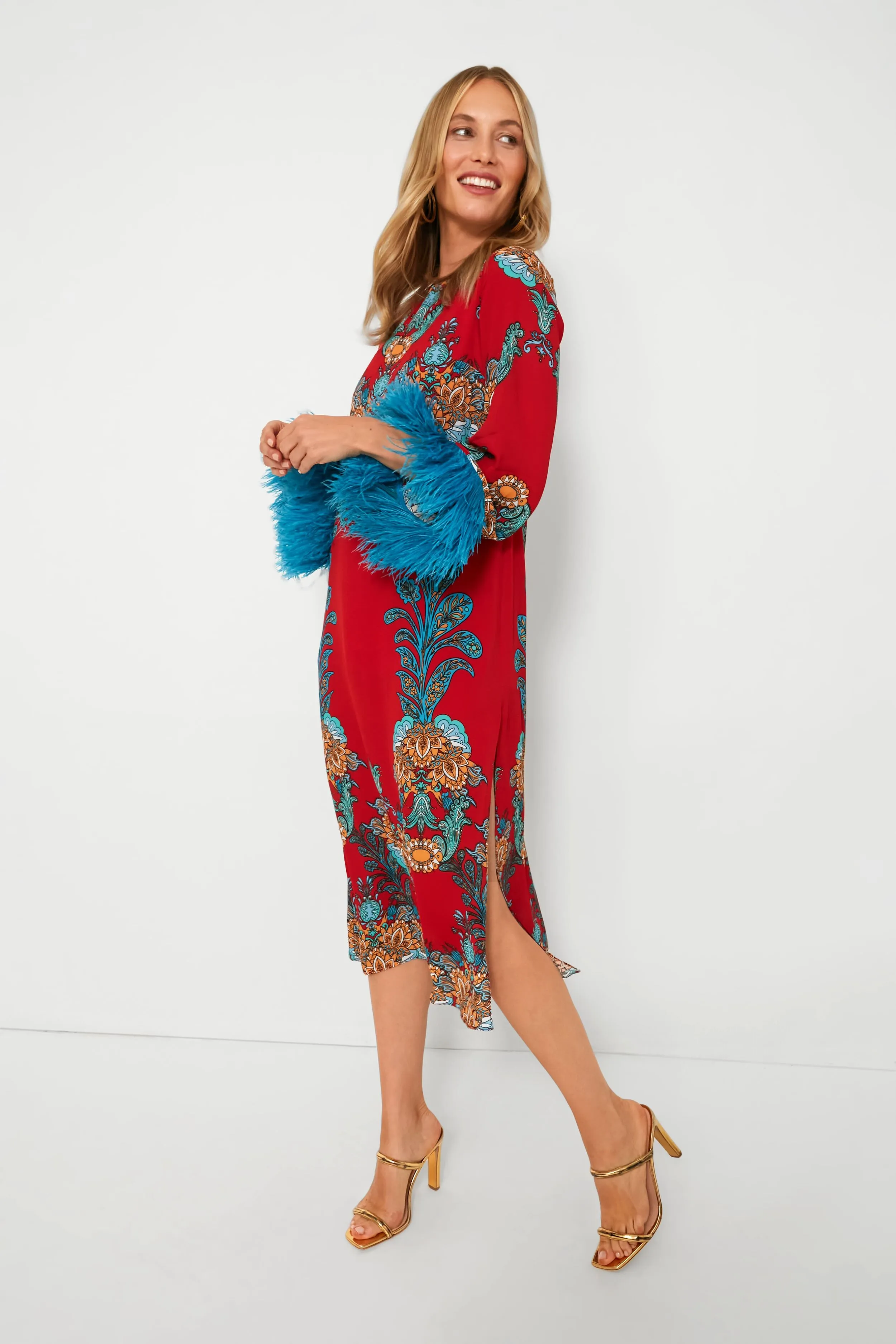 Regina Red Seraphina Crepe Dress