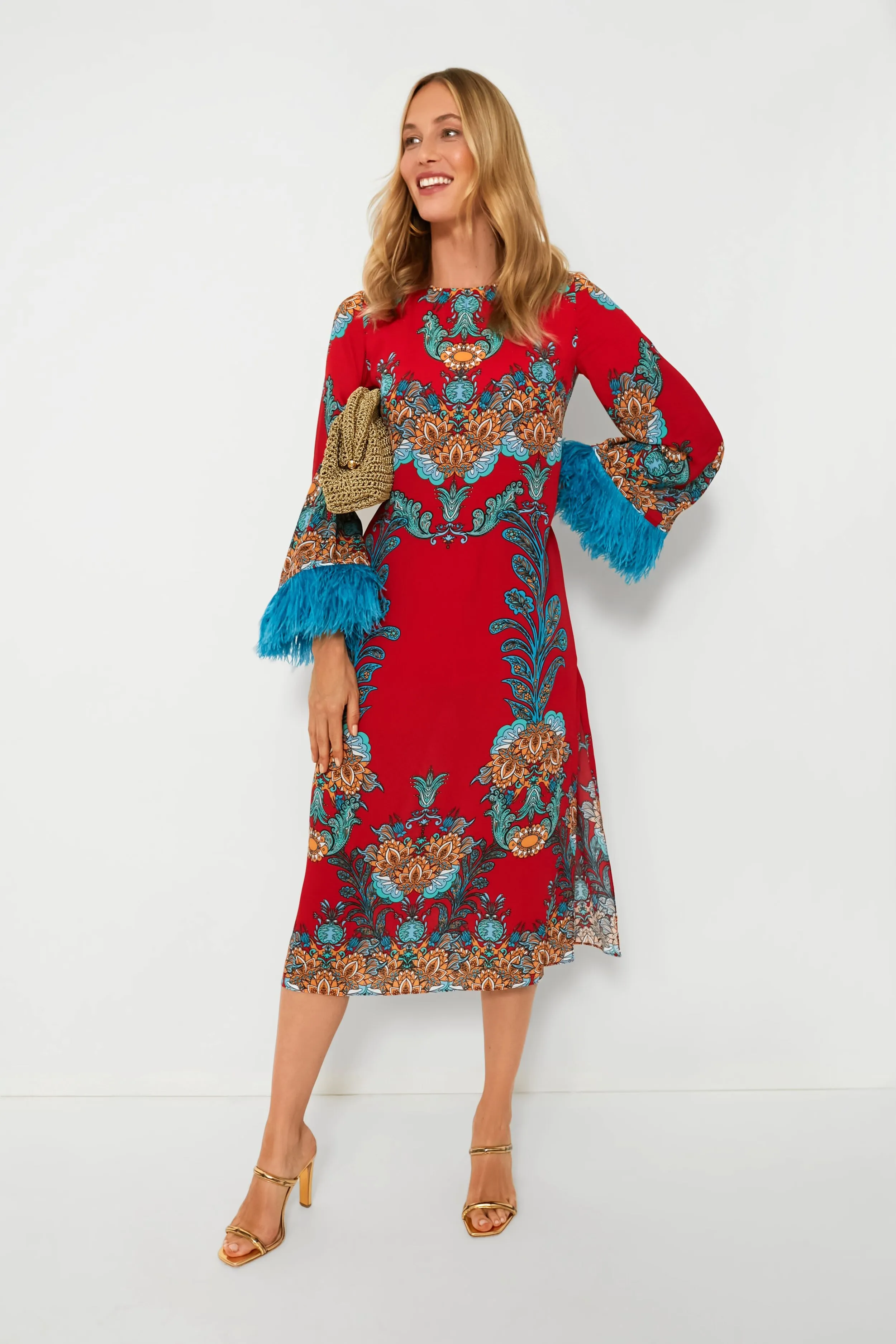 Regina Red Seraphina Crepe Dress