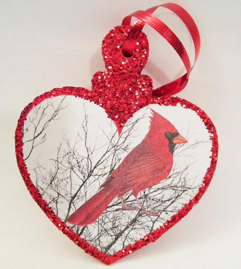 Styrofoam Heart Shaped Ornament