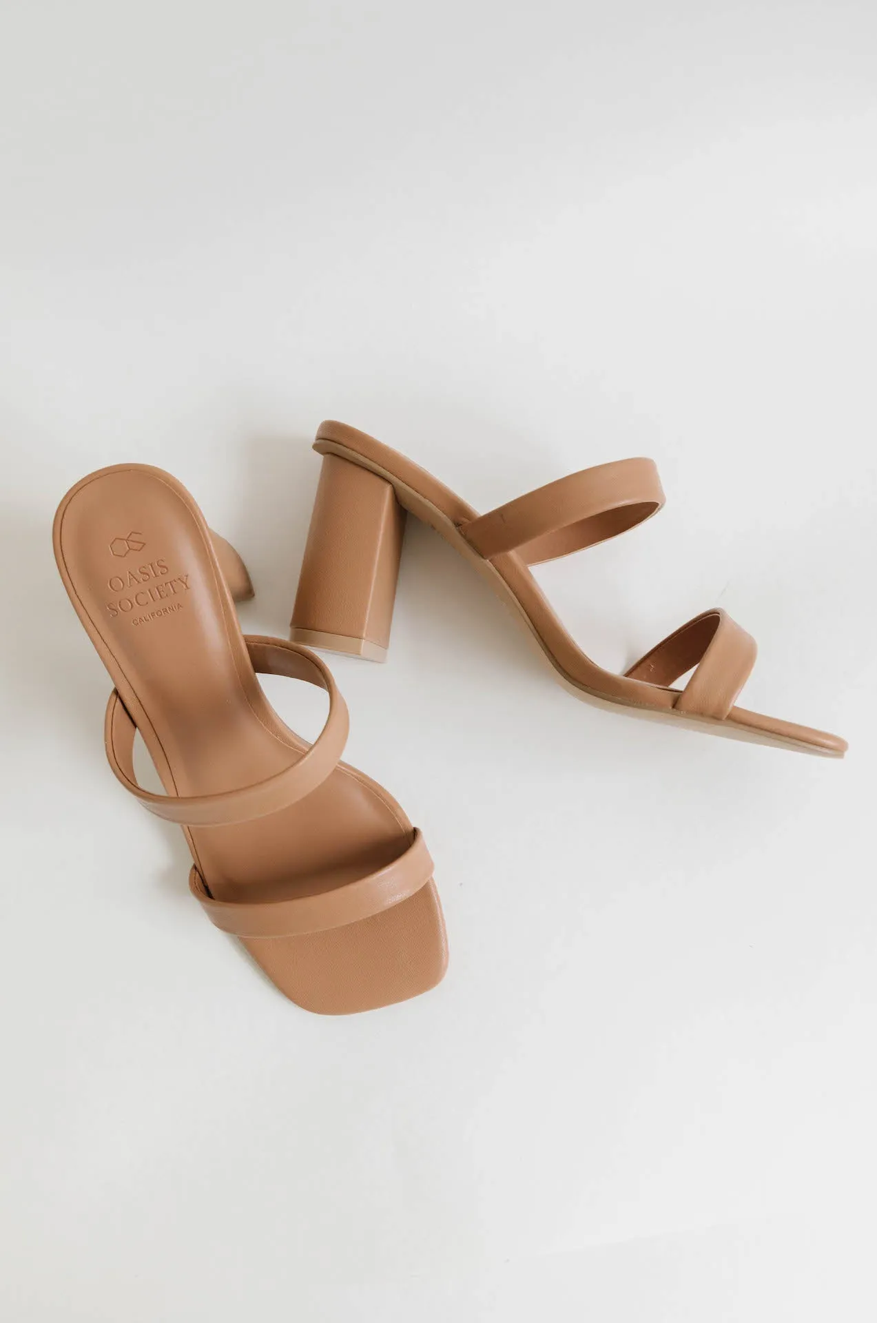 Tan Strappy Heel Sandals