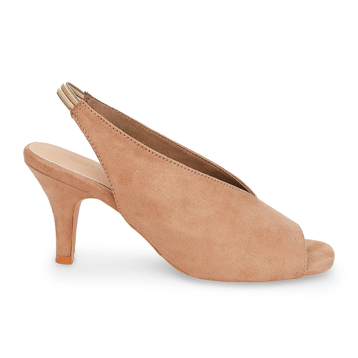 Tao Paris Isa 10014-01 Solid Tan Heels