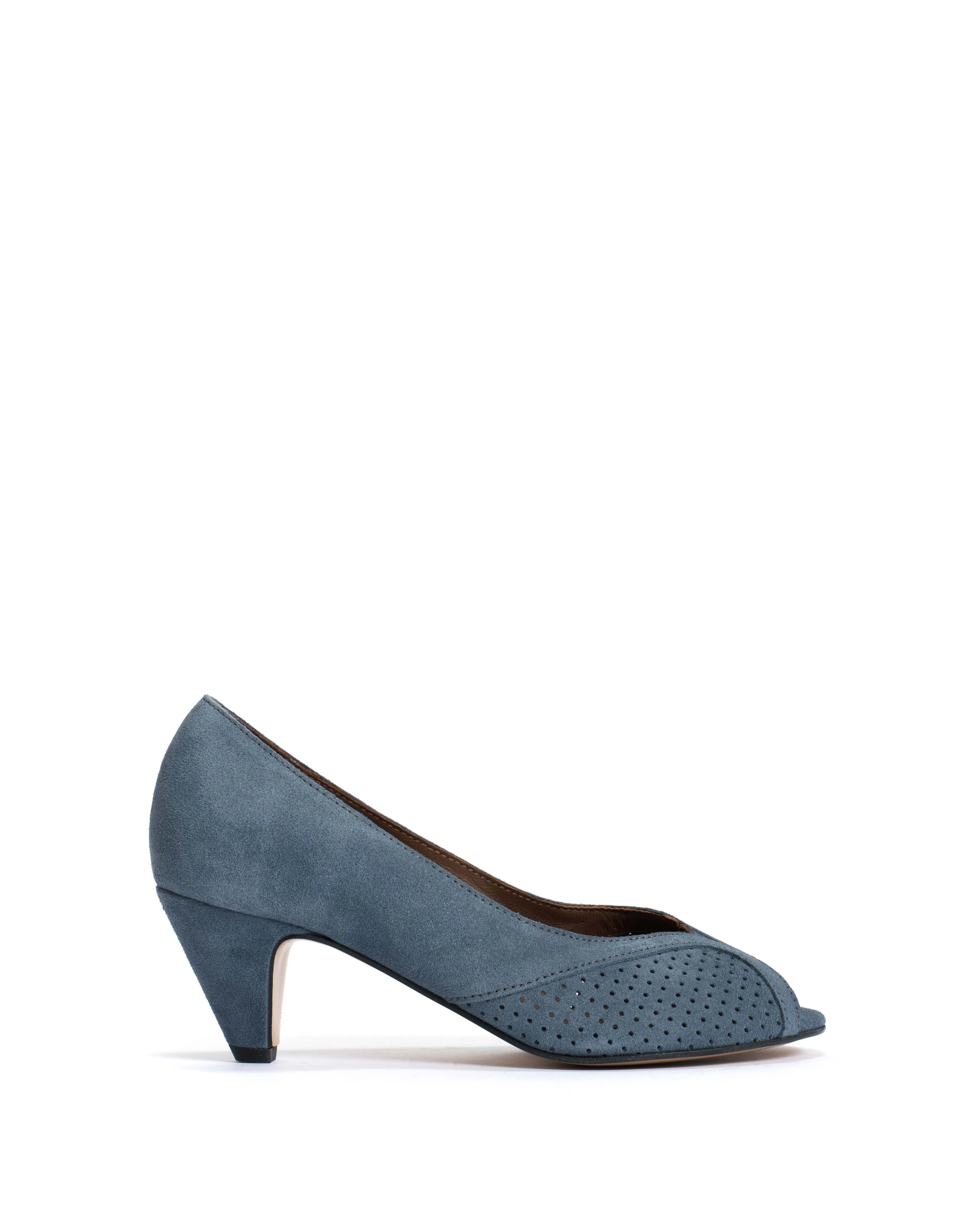 Tiffany stiletto Calf suede Denim blue