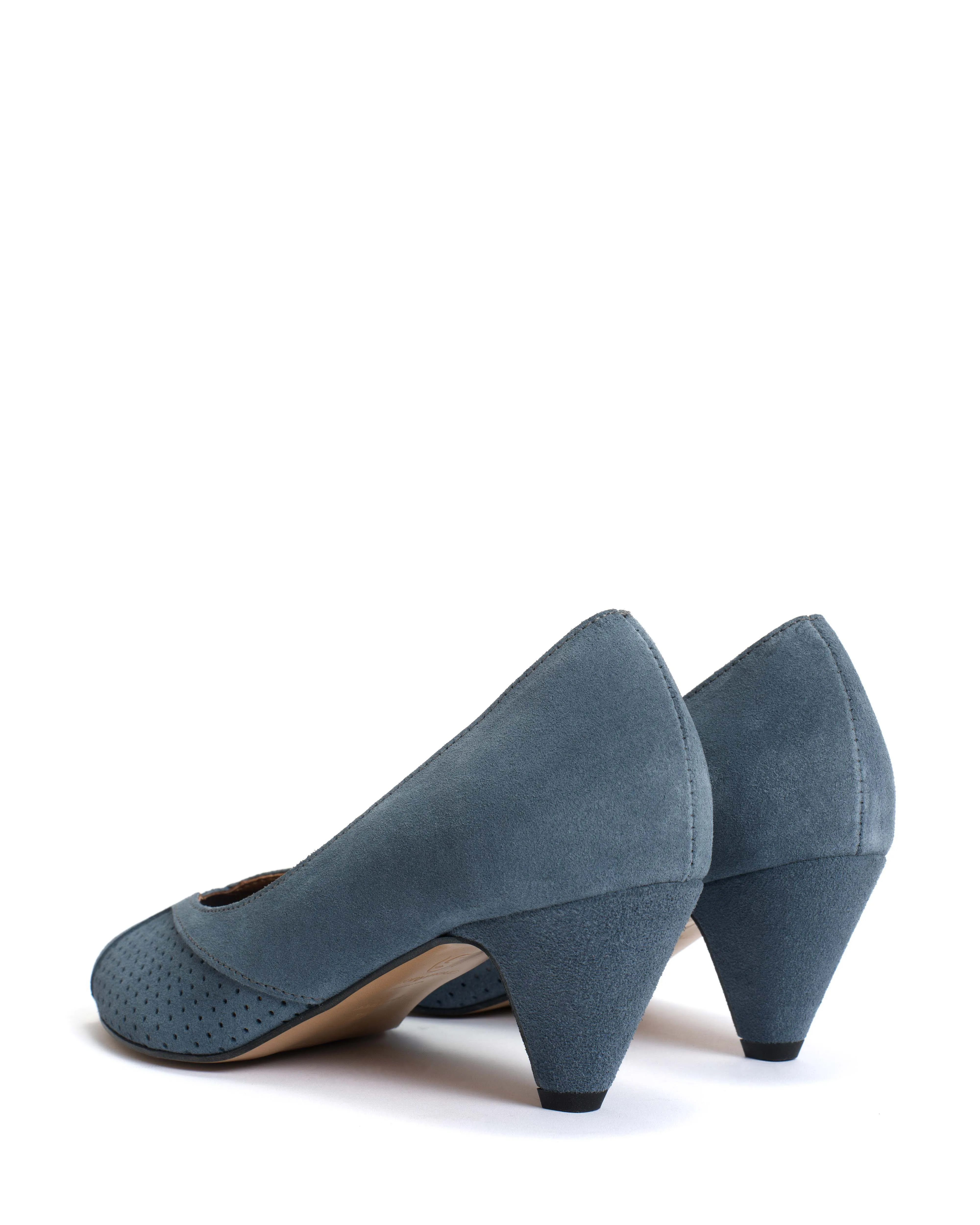 Tiffany stiletto Calf suede Denim blue