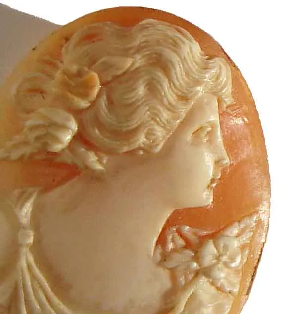 Vintage Shell Cameo Carved Shell Unmounted